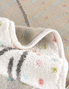 Playful Patterns Collection Area Rug -  Patchwork Round Gray  lifestyle 11