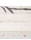 Playful Patterns Collection Area Rug -  Patchwork Round Gray  lifestyle 12