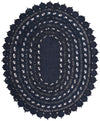 Woven Seaside Jute Collection Area Rug - Coastalhaven (Navy Blue) Oval Navy Blue  lifestyle 3