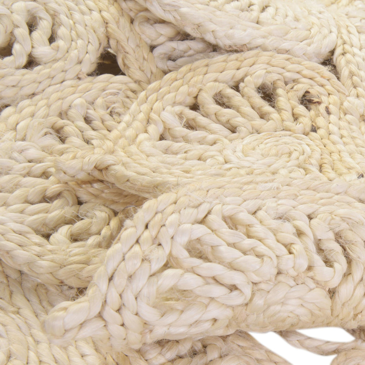 Woven Seaside Jute Collection Area Rug - Coastalhaven (Ivory) Round Ivory  lifestyle 9