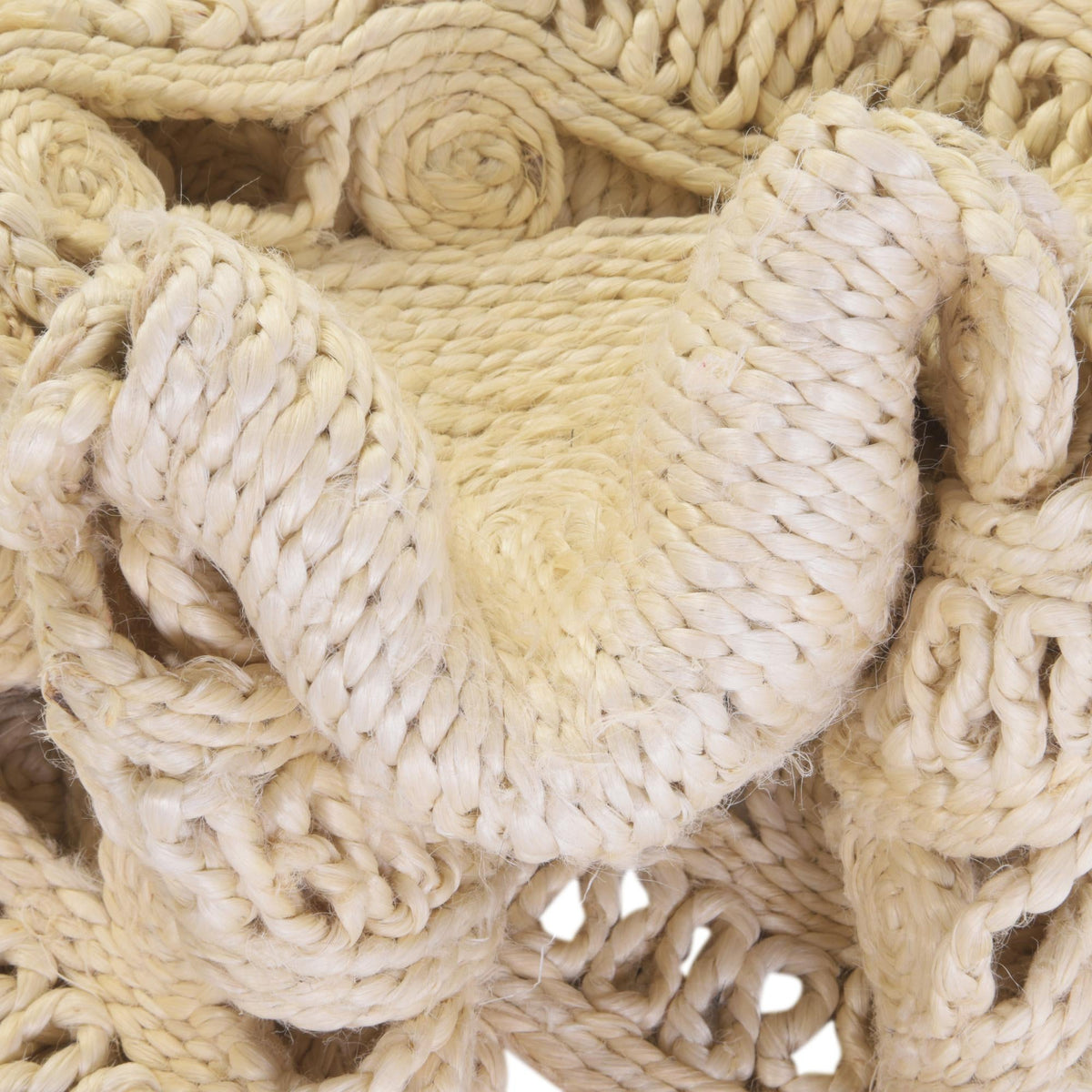 Woven Seaside Jute Collection Area Rug - Coastalhaven (Ivory) Round Ivory  lifestyle 13