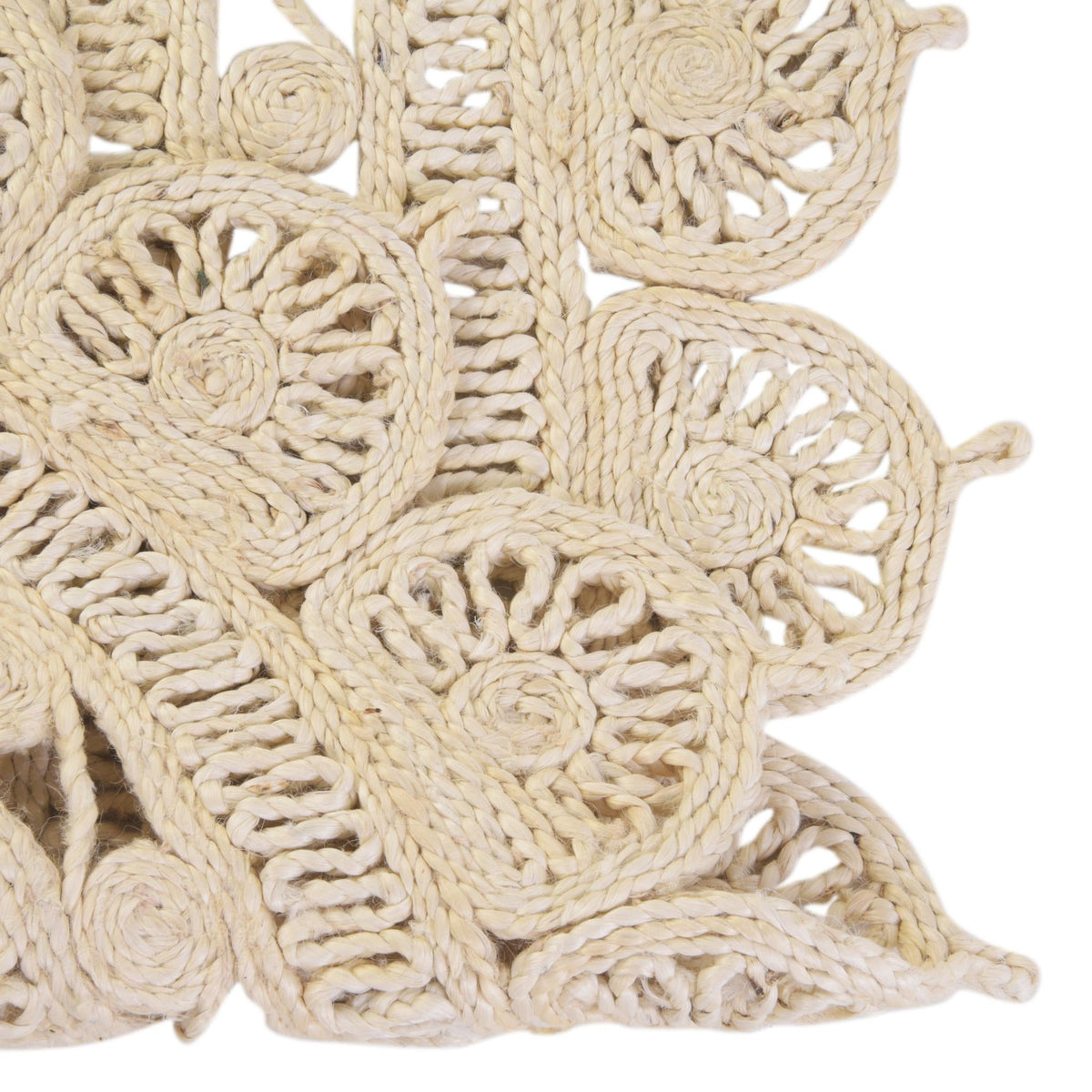 Woven Seaside Jute Collection Area Rug - Coastalhaven (Ivory) Round Ivory  lifestyle 15