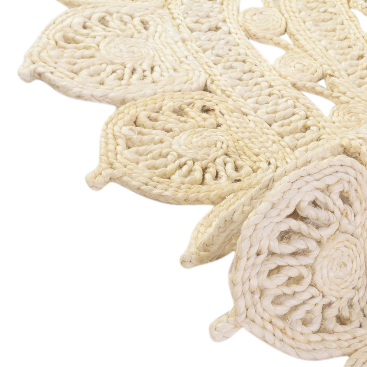Woven Seaside Jute Collection Area Rug - Coastalhaven (Ivory) Round Ivory  lifestyle 17