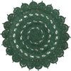 Woven Seaside Jute Collection Area Rug - Coastalhaven (Hunter Green) Round Hunter Green  lifestyle 5