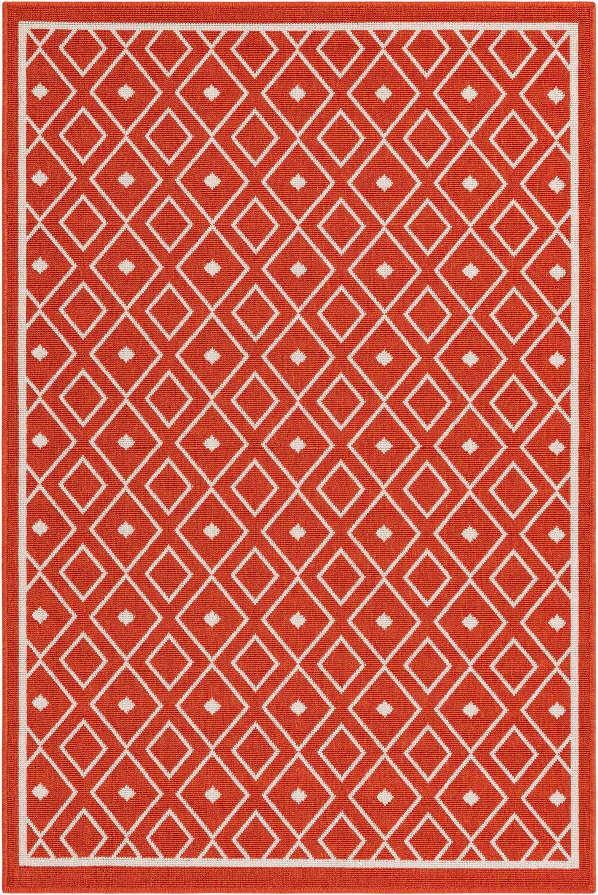 Savannah Pergola Collection Area Rug - Grove Rectangle Rust Red  lifestyle 5