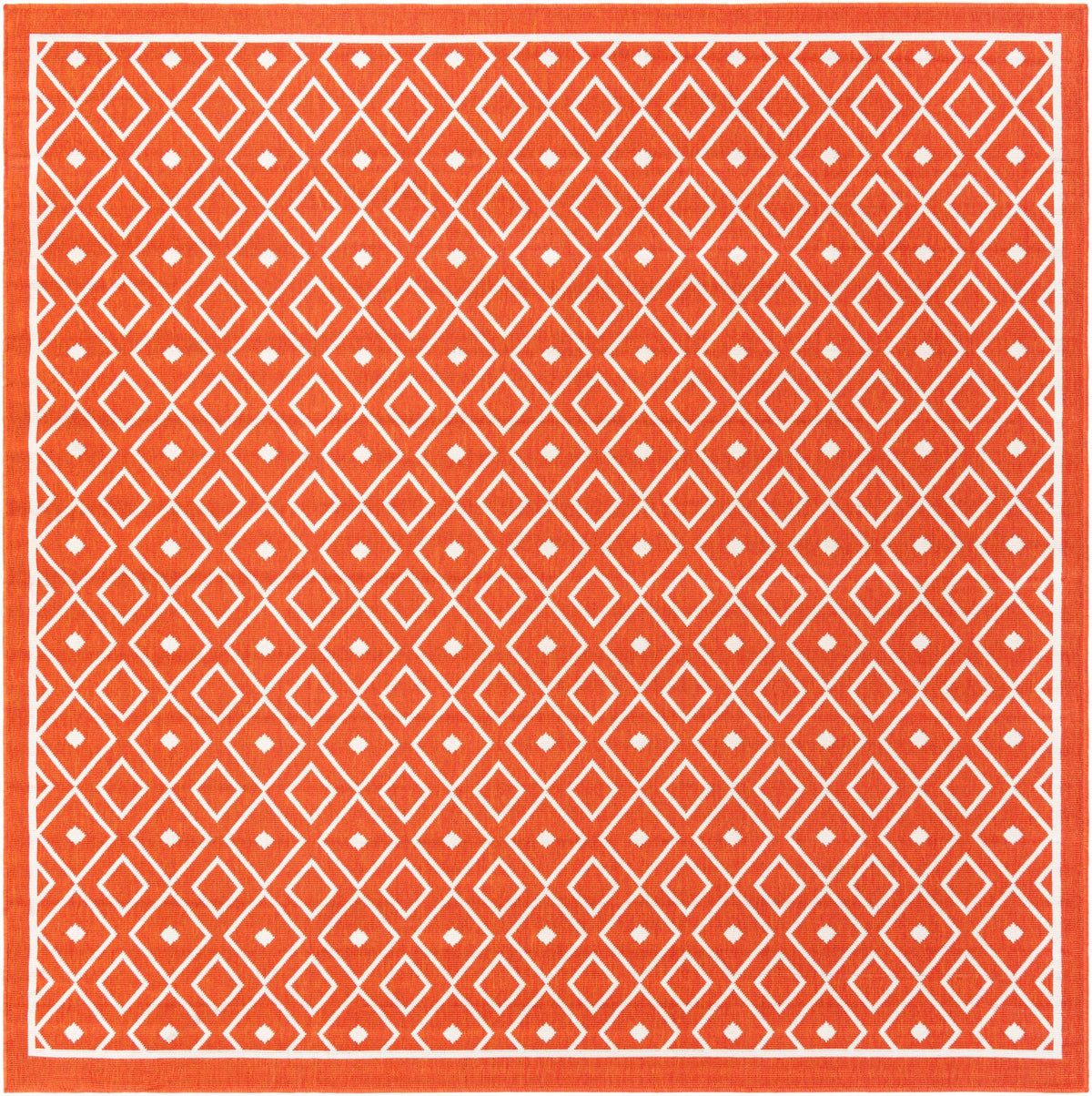 Savannah Pergola Collection Area Rug - Grove Square Rust Red  lifestyle 47