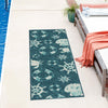 Seaside Haven Rugs Collection Area Rug -  Starfish Runner Navy Blue  lifestyle 51