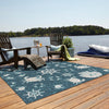 Seaside Haven Rugs Collection Area Rug -  Starfish Square Navy Blue  lifestyle 57