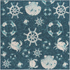 Seaside Haven Rugs Collection Area Rug -  Starfish Square Navy Blue  lifestyle 26