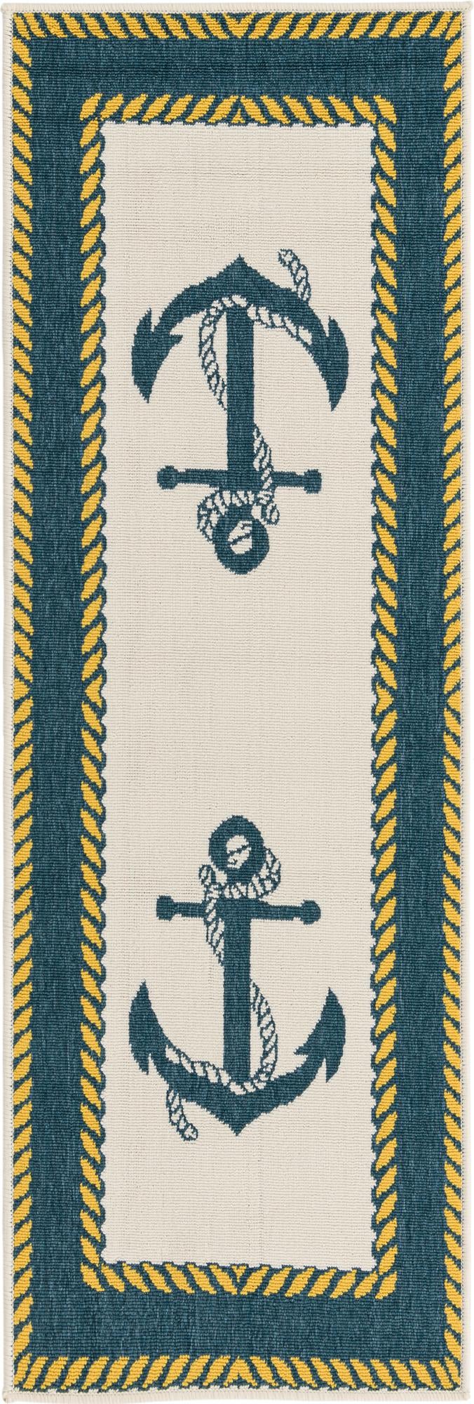 Seaside Haven Rugs Collection Area Rug -  Coralreef Runner Ivory  lifestyle 35