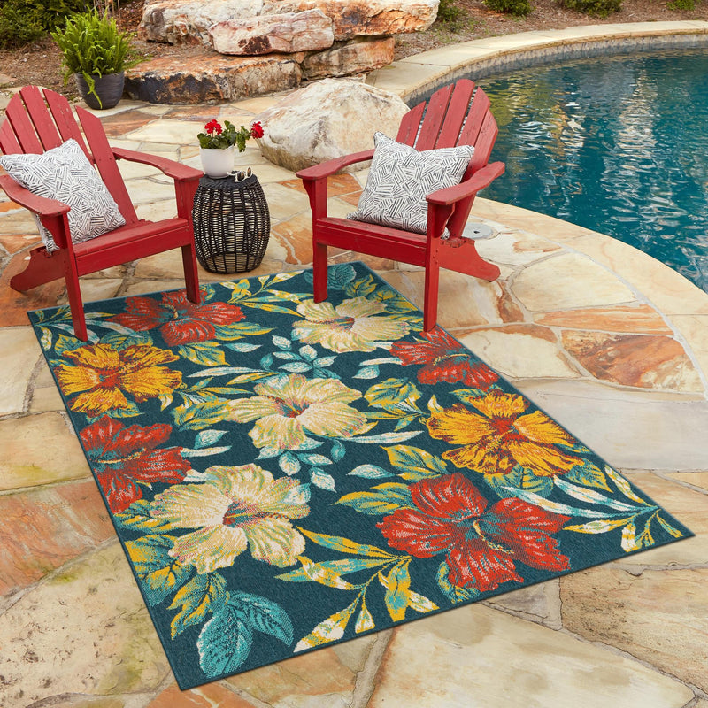Seaside Haven Rugs Collection Area Rug -  Nautical Rectangle Multi  lifestyle 22