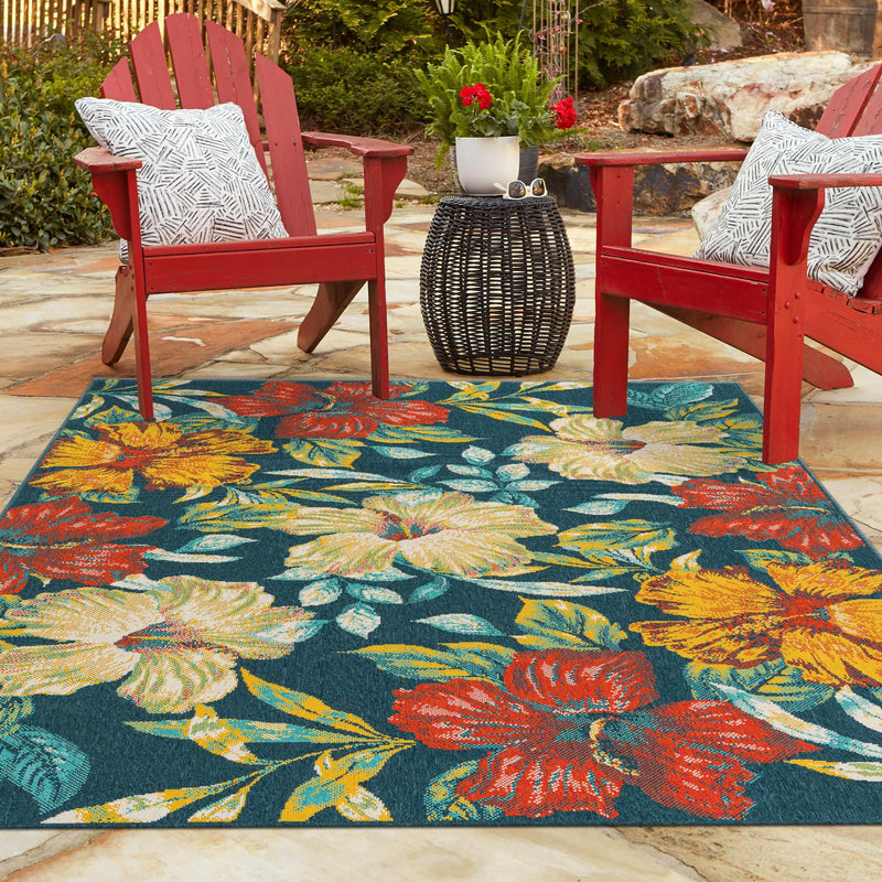 Seaside Haven Rugs Collection Area Rug -  Nautical Rectangle Multi  lifestyle 24