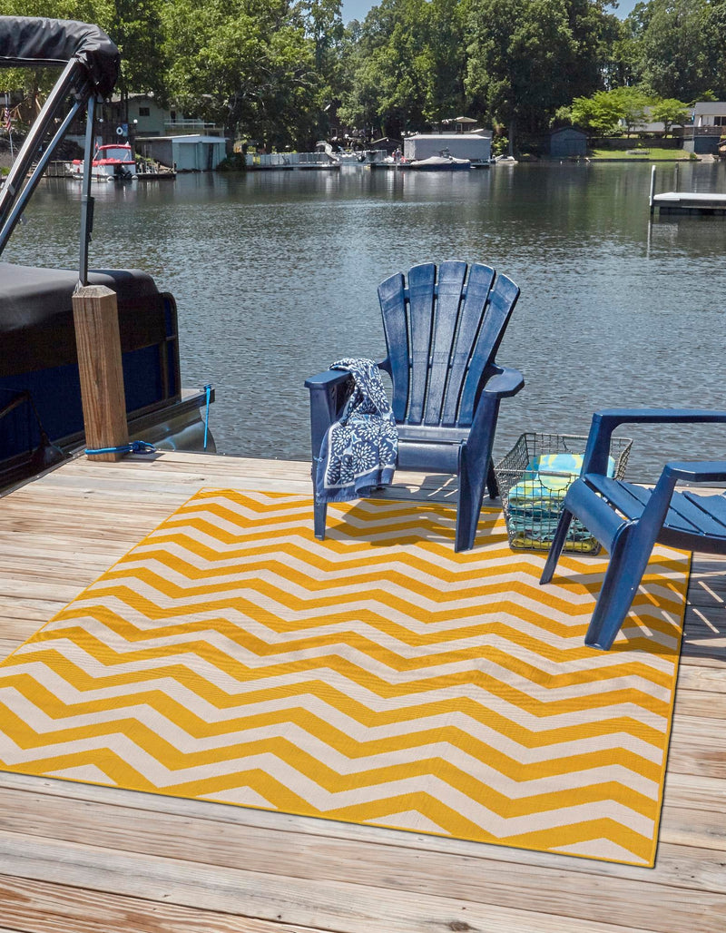 Seaside Haven Rugs Collection Area Rug -  Seafarer Square Yellow  lifestyle 29