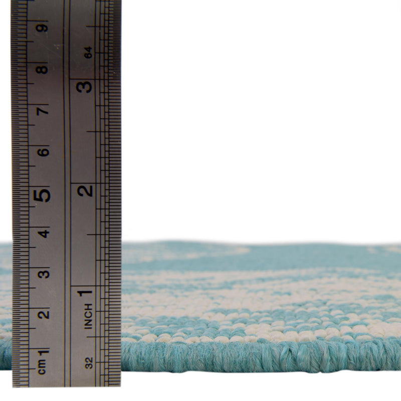 Seaside Haven Rugs Collection Area Rug -  Saltwater Rectangle Teal  lifestyle 16