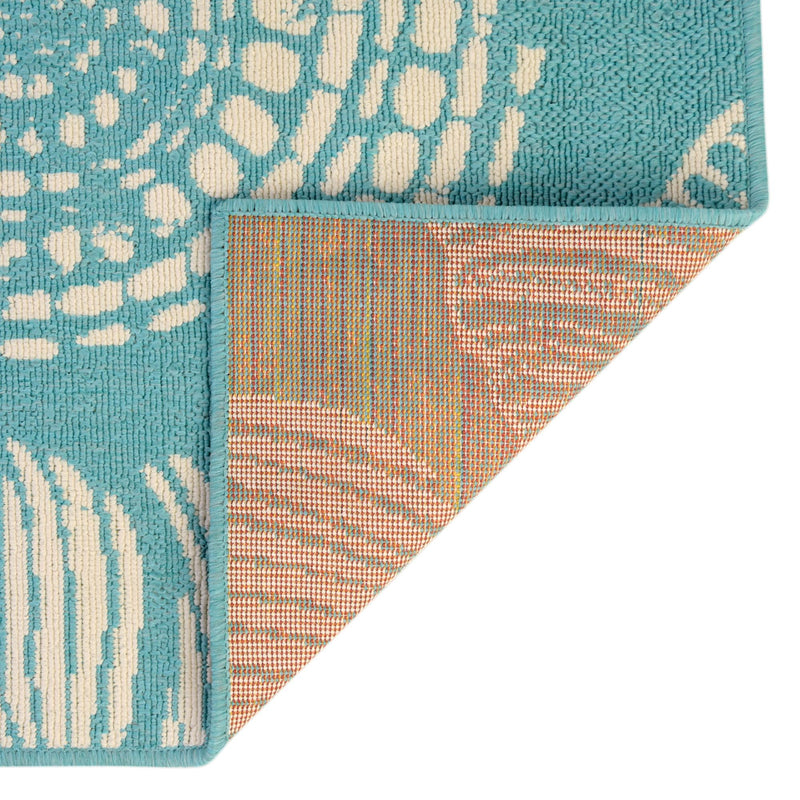 Seaside Haven Rugs Collection Area Rug -  Saltwater Rectangle Teal  lifestyle 32