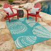 Seaside Haven Rugs Collection Area Rug -  Saltwater Rectangle Teal  lifestyle 56