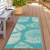 Seaside Haven Rugs Collection Area Rug -  Saltwater Runner Teal  lifestyle 127