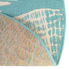 Seaside Haven Rugs Collection Area Rug -  Saltwater Round Teal  lifestyle 107