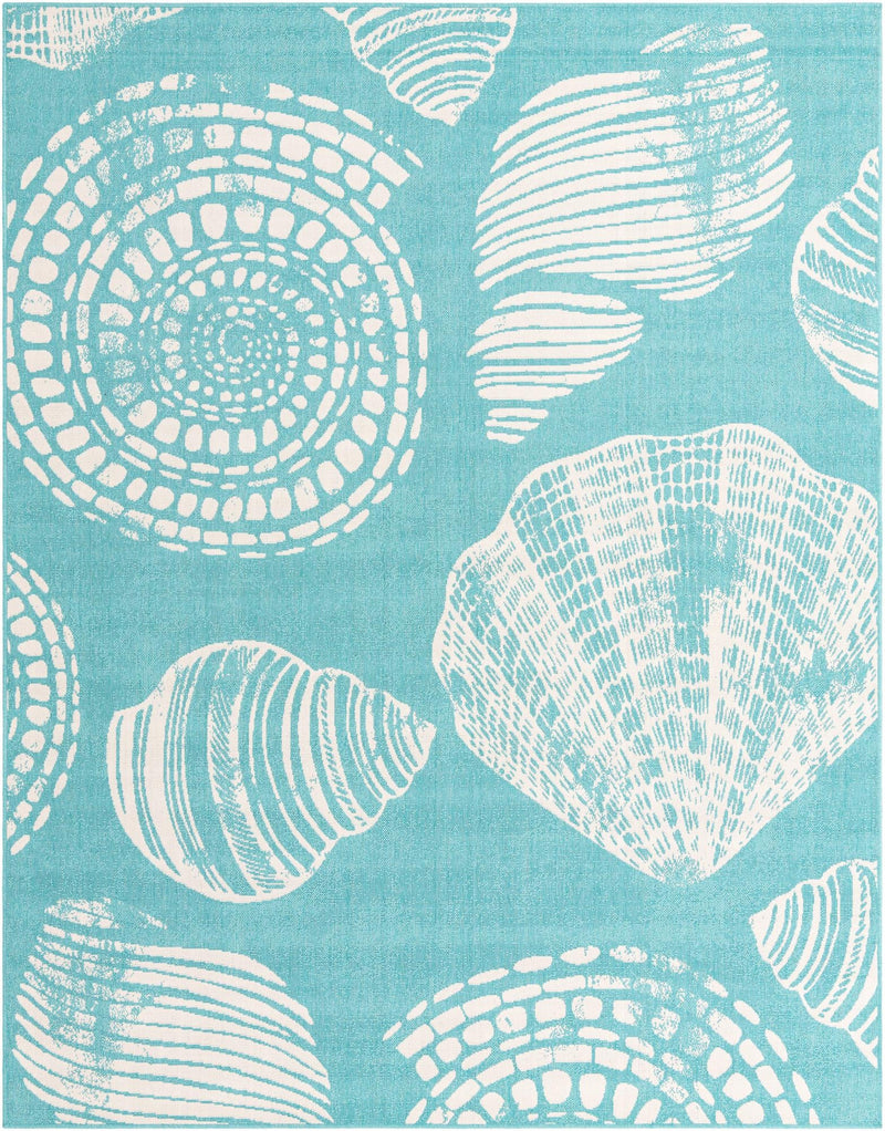 Seaside Haven Rugs Collection Area Rug -  Saltwater Rectangle Teal  lifestyle 2