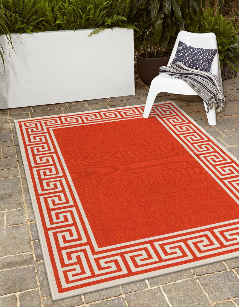 Seaside Haven Rugs Collection Area Rug -  Marina Rectangle Rust Red  lifestyle 4
