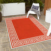 Seaside Haven Rugs Collection Area Rug -  Marina Rectangle Rust Red  lifestyle 35