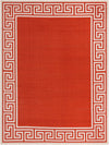 Seaside Haven Rugs Collection Area Rug -  Marina Rectangle Rust Red Main