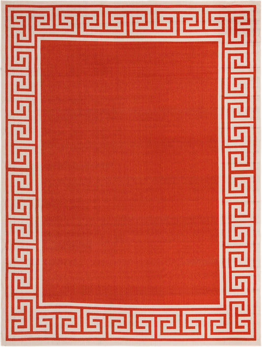 Seaside Haven Rugs Collection Area Rug -  Marina Rectangle Rust Red Main
