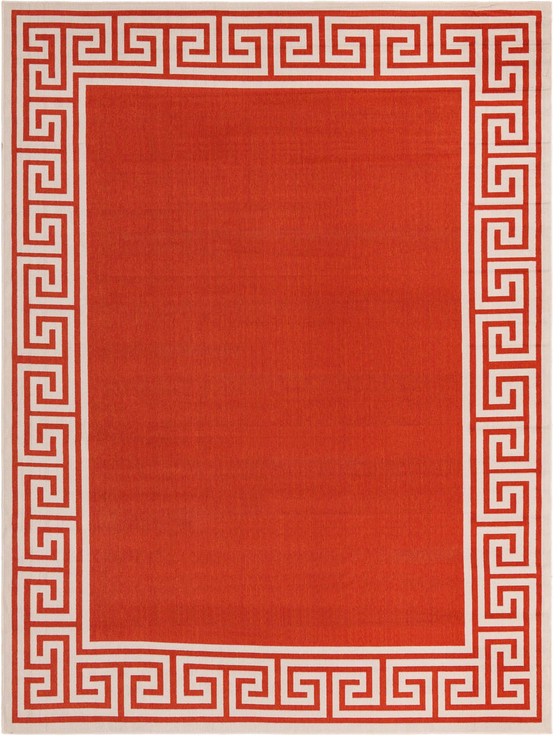 Seaside Haven Rugs Collection Area Rug -  Marina Rectangle Rust Red Main