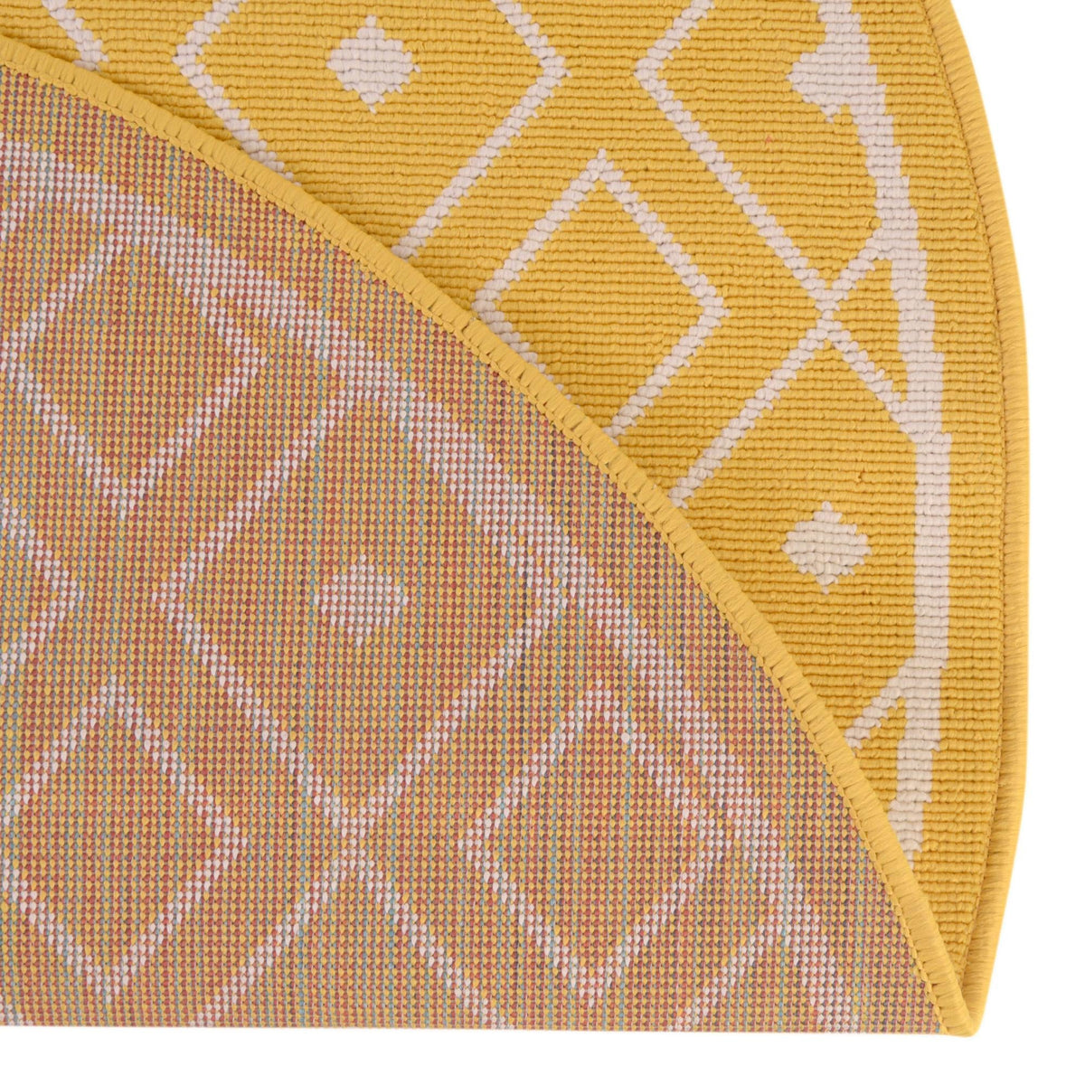 Savannah Pergola Collection Area Rug - Grove Oval Yellow  lifestyle 227