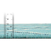 Seaside Lattice Collection Area Rug -  Hastings Round Teal  lifestyle 133