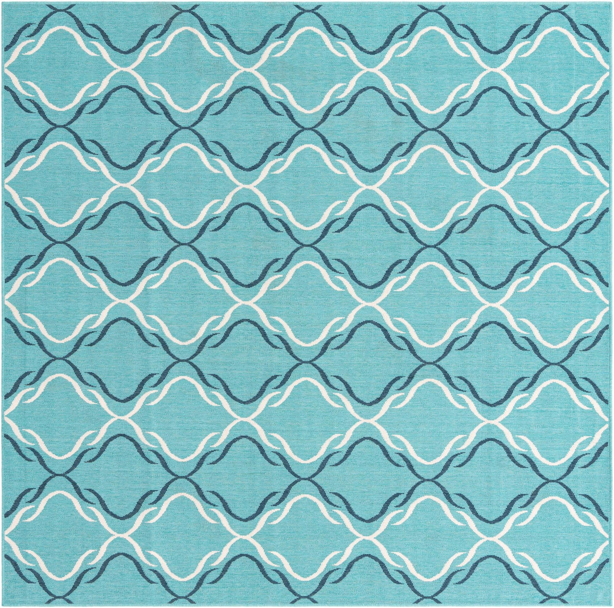 Savannah Pergola Collection Area Rug -  Meadow Square Teal  lifestyle 29