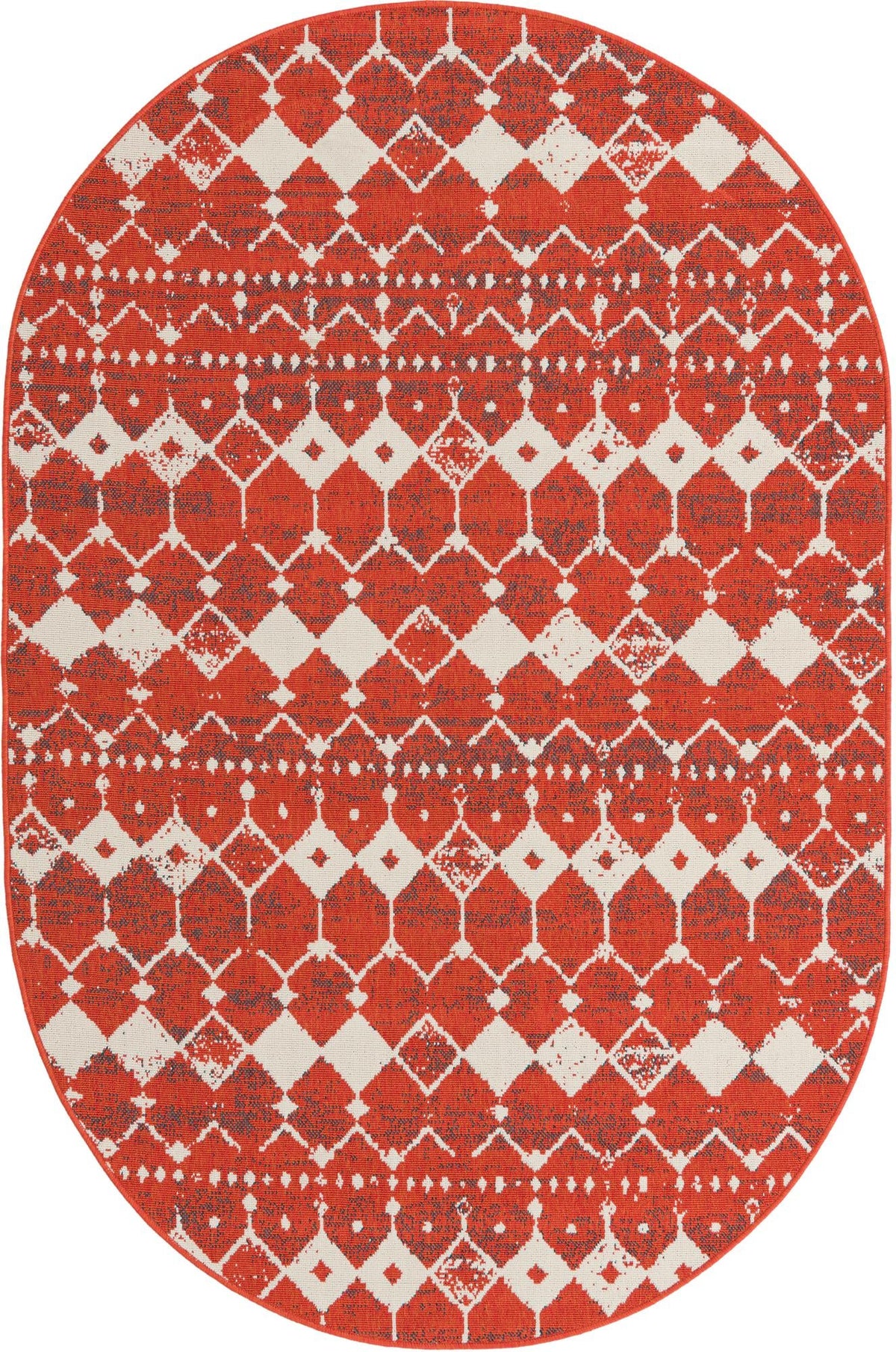 Savannah Pergola Collection Area Rug -  Dune Oval Rust Red  lifestyle 66