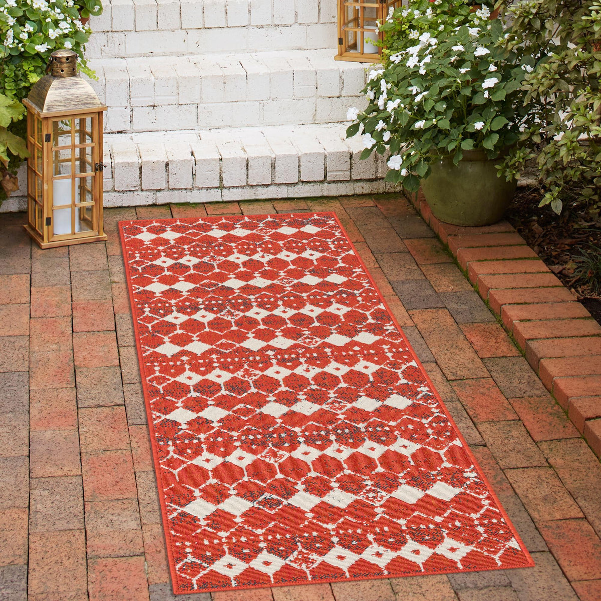Savannah Pergola Collection Area Rug -  Dune Runner Rust Red  lifestyle 239