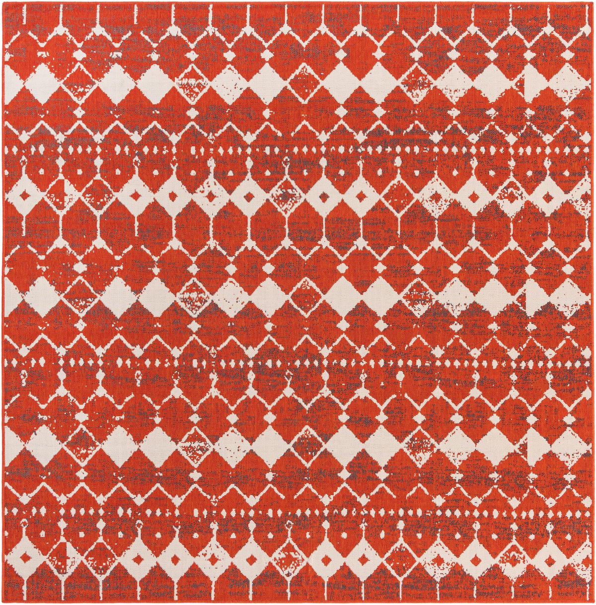 Savannah Pergola Collection Area Rug -  Dune Square Rust Red  lifestyle 69