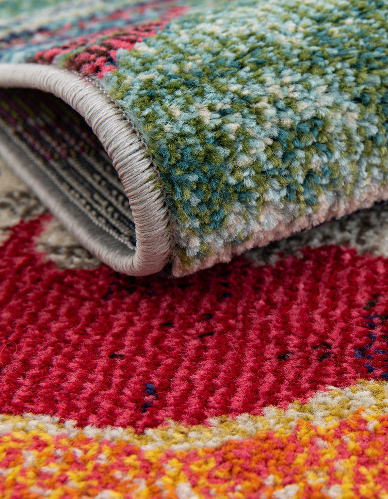 Colorburst Oasis Collection Area Rug -  Lagoon Rectangle Multi  lifestyle 5