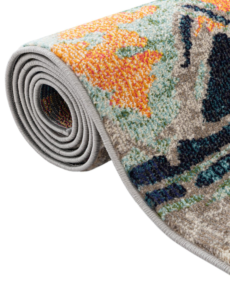 Colorburst Oasis Collection Area Rug -  Lagoon Rectangle Multi  lifestyle 11