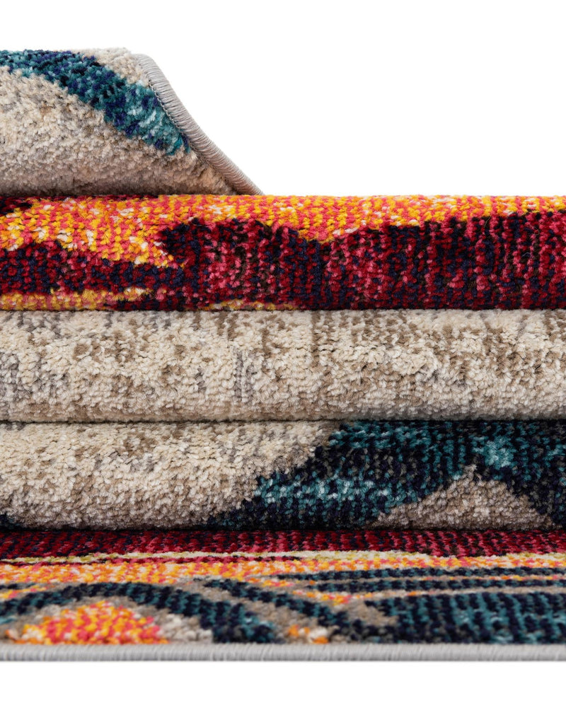 Colorburst Oasis Collection Area Rug -  Lagoon Rectangle Multi  lifestyle 13