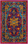 Caribbean Cove Collection Area Rug -  Canouan Rectangle Pink Blue Main