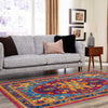 Caribbean Cove Collection Area Rug -  Canouan Rectangle Pink Blue  lifestyle 15