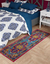 Caribbean Cove Collection Area Rug -  Canouan Runner Pink Blue  lifestyle 20
