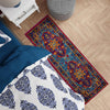 Caribbean Cove Collection Area Rug -  Canouan Runner Pink Blue  lifestyle 47