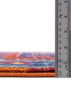 Caribbean Cove Collection Area Rug -  Barbados Rectangle Rust Red Blue  lifestyle 5