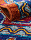 Caribbean Cove Collection Area Rug -  Barbados Rectangle Rust Red Blue  lifestyle 6
