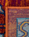 Caribbean Cove Collection Area Rug -  Barbados Rectangle Rust Red Blue  lifestyle 9