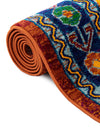 Caribbean Cove Collection Area Rug -  Barbados Rectangle Rust Red Blue  lifestyle 12
