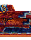 Caribbean Cove Collection Area Rug -  Barbados Rectangle Rust Red Blue  lifestyle 14