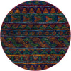 Caribbean Cove Collection Area Rug -  Trinidad Round Multi  lifestyle 17