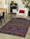Caribbean Cove Collection Area Rug -  Trinidad Rectangle Multi  lifestyle 2