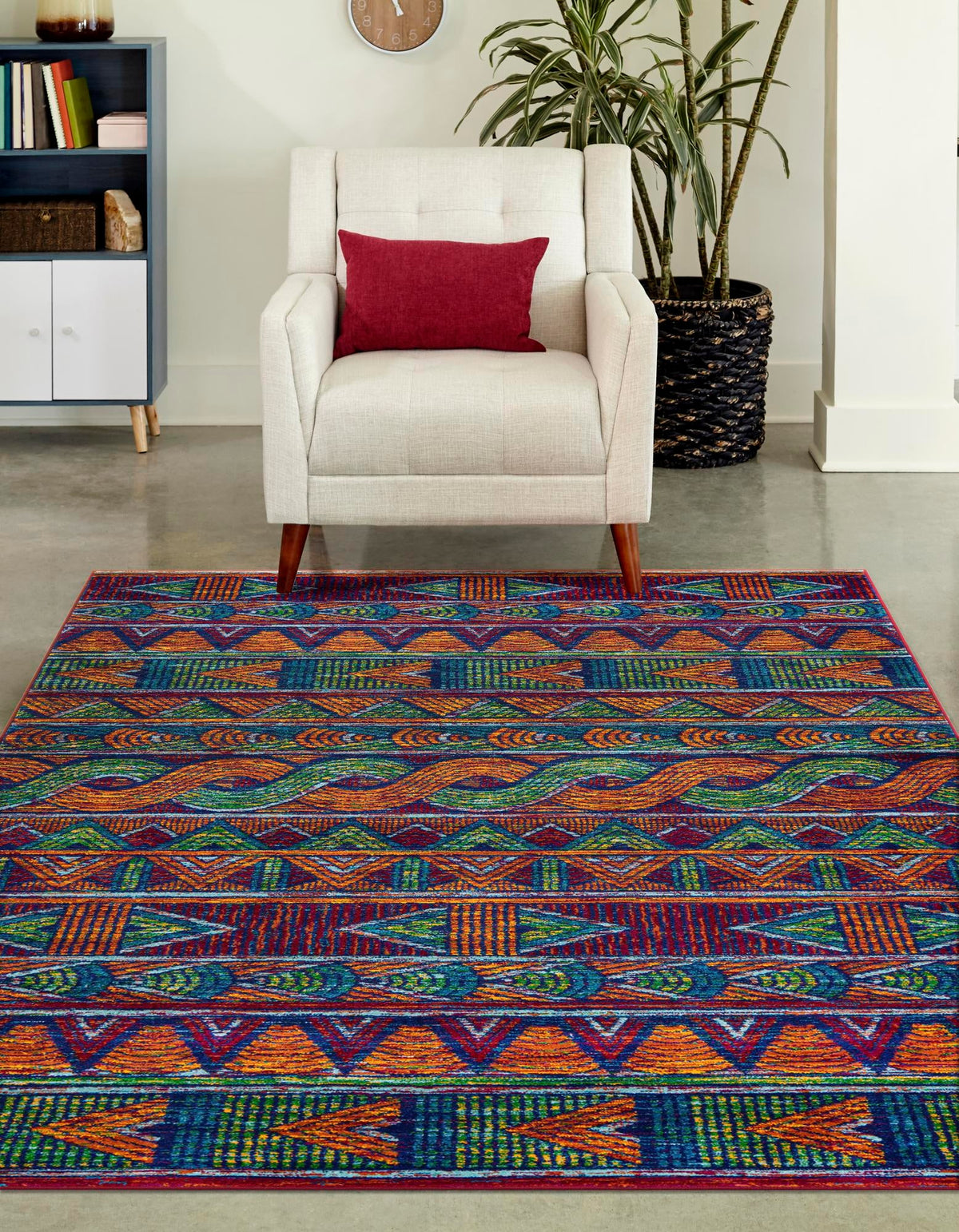 Caribbean Cove Collection Area Rug -  Trinidad Rectangle Multi  lifestyle 3