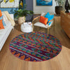 Caribbean Cove Collection Area Rug -  Trinidad Round Multi  lifestyle 43